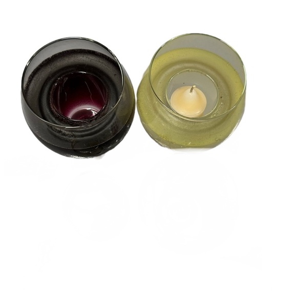 2 wine glass candle holders - Picture 5 of 5